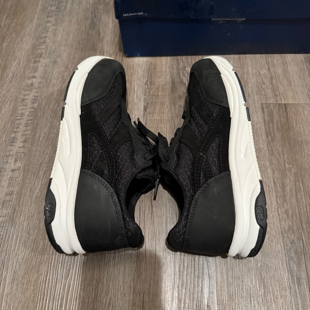 SAS Tour Mesh Nova Black Comfort Walking Sneakers - Picture 9 of 13